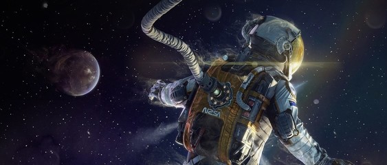 astronaut in space