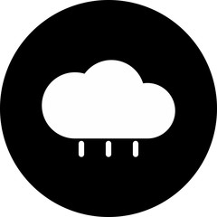  Rain icon isolated on background