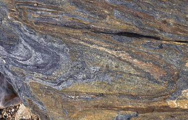 natural rock background. Sedimentary rock layers