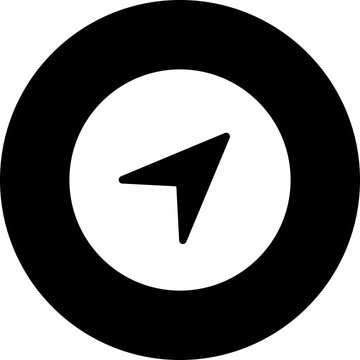Navigation icon isolated on background