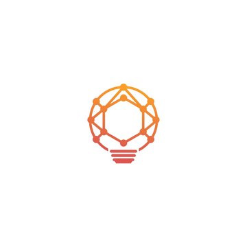 Bulb Light Idea lamp icon.vector sign. Symbol, logo illustration