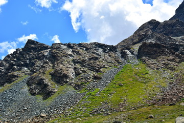 Montagne, éboulis 