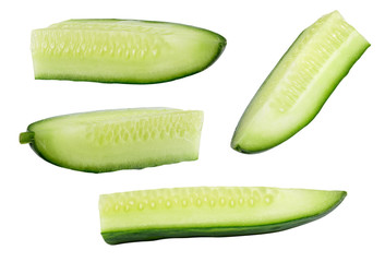 oblong slices of cucumber