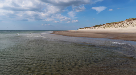 Fototapeta na wymiar beach at the danish north sea