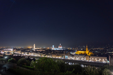 night view of flocence italy