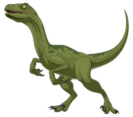 Velociraptor hand drawn dinosaur , vector graphic to design