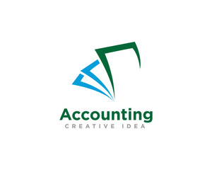 Fototapeta premium Finance and Accounting Logo Design Vector