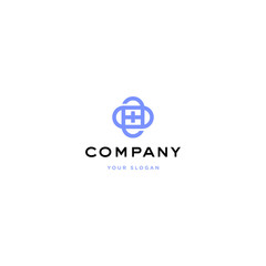 Vector logo design icon. Creative plus, care symbol. Modern simple clean style