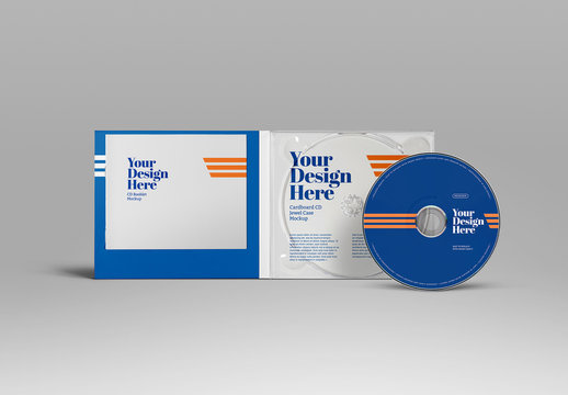 Cd/Dvd and Jewel Case Mockup