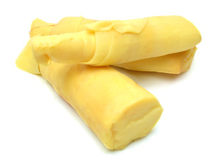 Bamboo shoot on white background