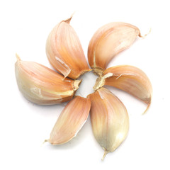 Garlic clove isolated on white background