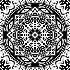 Ethnic Mandala Ornament. Arabic, Pakistan, Moroccan, Turkish, Indian, Spain motifs