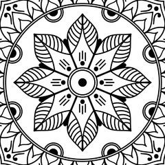 Ethnic Mandala Ornament. Arabic, Pakistan, Moroccan, Turkish, Indian, Spain motifs