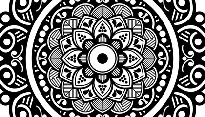 Ethnic Mandala Ornament. Arabic, Pakistan, Moroccan, Turkish, Indian, Spain motifs