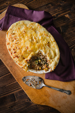 Shepards pie with lentils and cheese