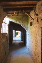 Fototapeta premium malerische Toskanische Gasse Poppi