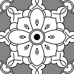Ethnic Mandala Ornament. Arabic, Pakistan, Moroccan, Turkish, Indian, Spain motifs