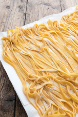 Bologna original Homemade tagliatelle pasta