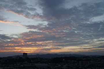 大阪の住宅街の朝