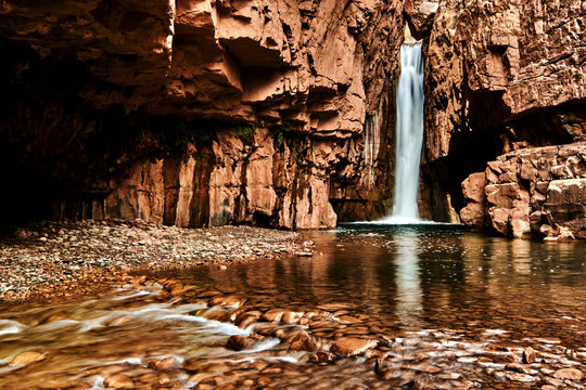 Long exposure, art landscape photo of Cibeque Falls, on Cibeque Creek