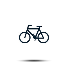 Fototapeta na wymiar bicycle icon vector template. bike illustration flat design
