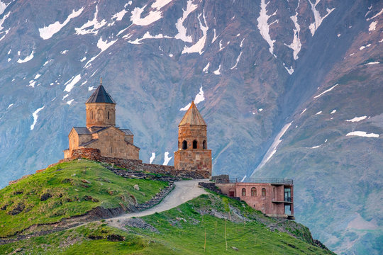 Gergeti Trinity Church, Stepantsminda, Mtskheta-Mtianeti, Georgia