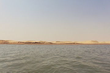 sunset over the clam river