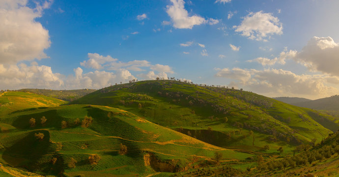 the spring in Irbid in the north of Jordan