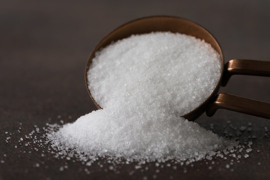 Iodized Salt Spilled from a Teaspoon