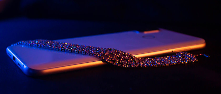 abstract background with lots of light spots