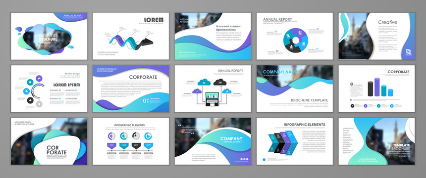 Design element of infographics for presentation templates