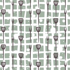 Seamless Pattern with kitchen utensils.