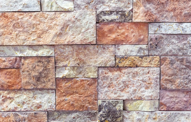 Quartz stone texture for room decor. Blocks from of natural stone. Background of rough stone.