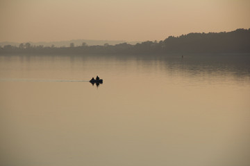 fishermen on the river