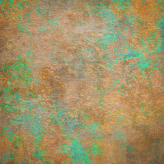 Beautiful metallic texture with verdigris