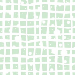 Cute Seamless background with plants, flowers  and leaves. Vector Illustration