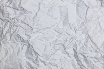 white crumpled paper textured background