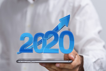 year 2020 business solution concept
