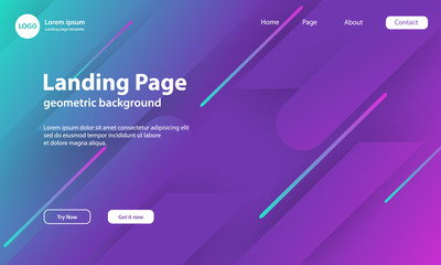 Geometric background with dynamic shapes composition. Vector Illustration