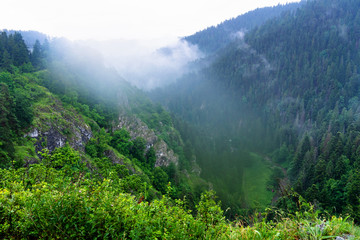 Scenic view from a trail in Slovak Paradise National Park, Slovakia