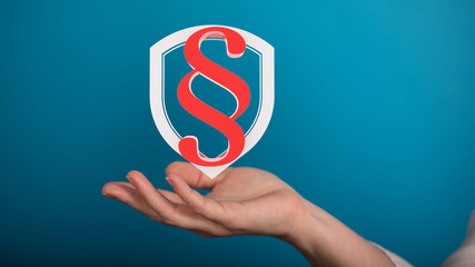 insurance paragraph law sign digital in hand
