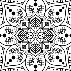 Ethnic Mandala Ornament. Arabic, Pakistan, Moroccan, Turkish, Indian, Spain motifs