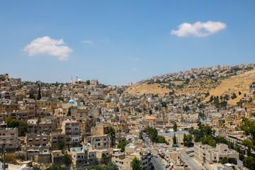 Fototapeta na wymiar Cityscape photo for As-Salt City in the west of Jordan