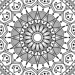 Ethnic Mandala Ornament. Arabic, Pakistan, Moroccan, Turkish, Indian, Spain motifs