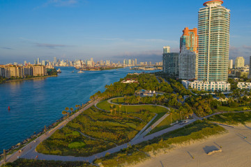 Naklejka premium South Point Park Miami Beach