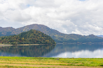 Beautiful landscape of Lake Tazawako
