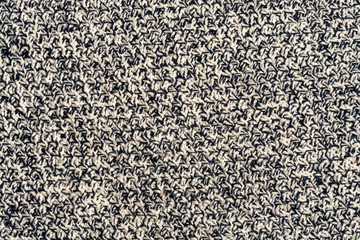 The background of weaving threads of black and white