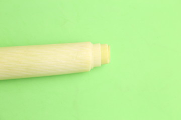 delicious leek in color background