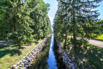 Park in Tsarskoye Selo, Saint Petersburg, Russia