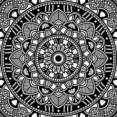 Ethnic Mandala Ornament. Arabic, Pakistan, Moroccan, Turkish, Indian, Spain motifs